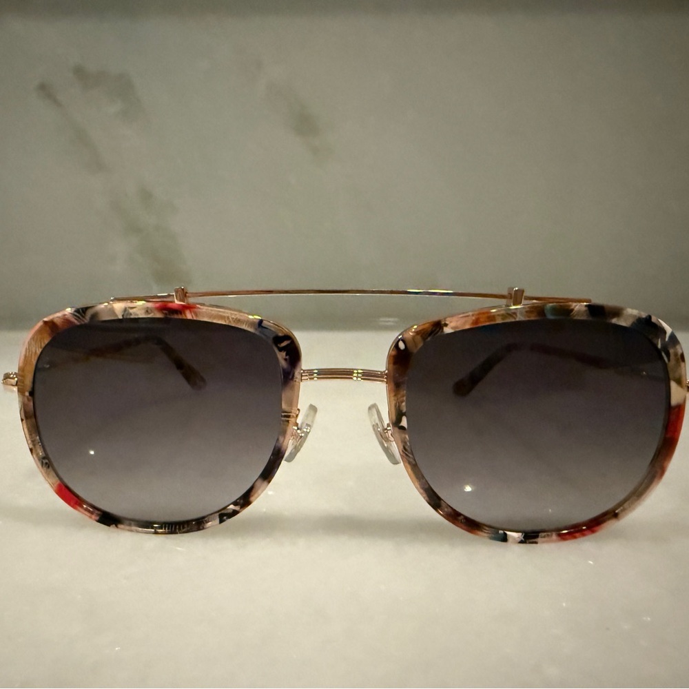 KREWE Breton Capri Rose Gold Sunglasses